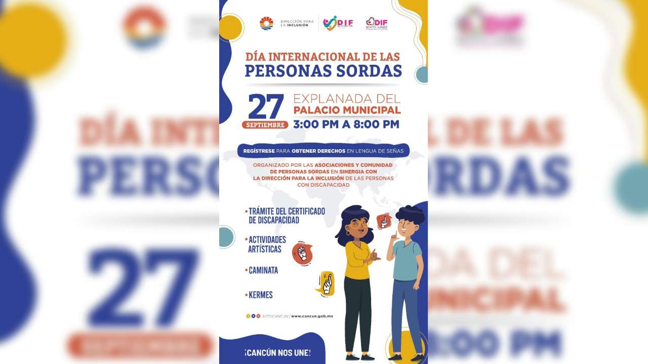 Día Internacional De Las Personas Sordas en Cancún