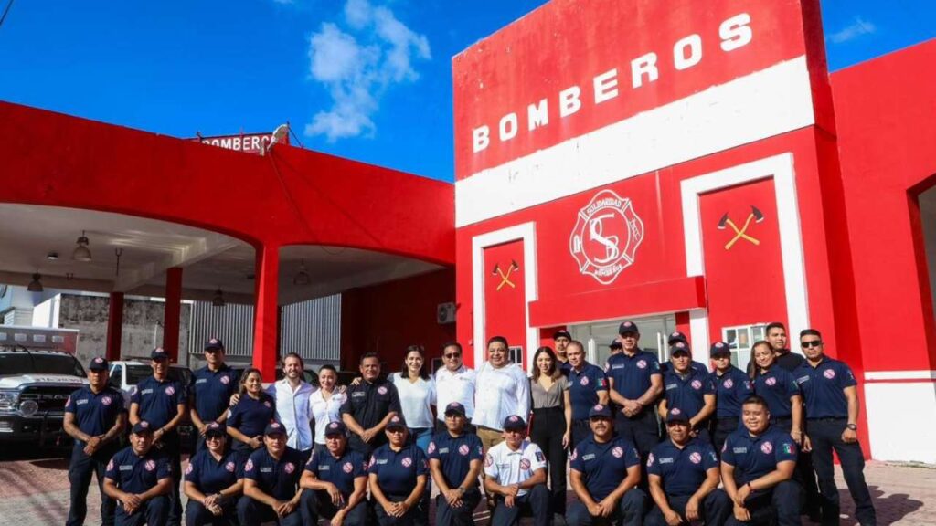 capacitación y equipo para bomberos en Solidaridad