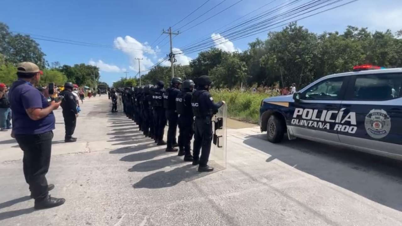 invasión de terrenos en la región 214