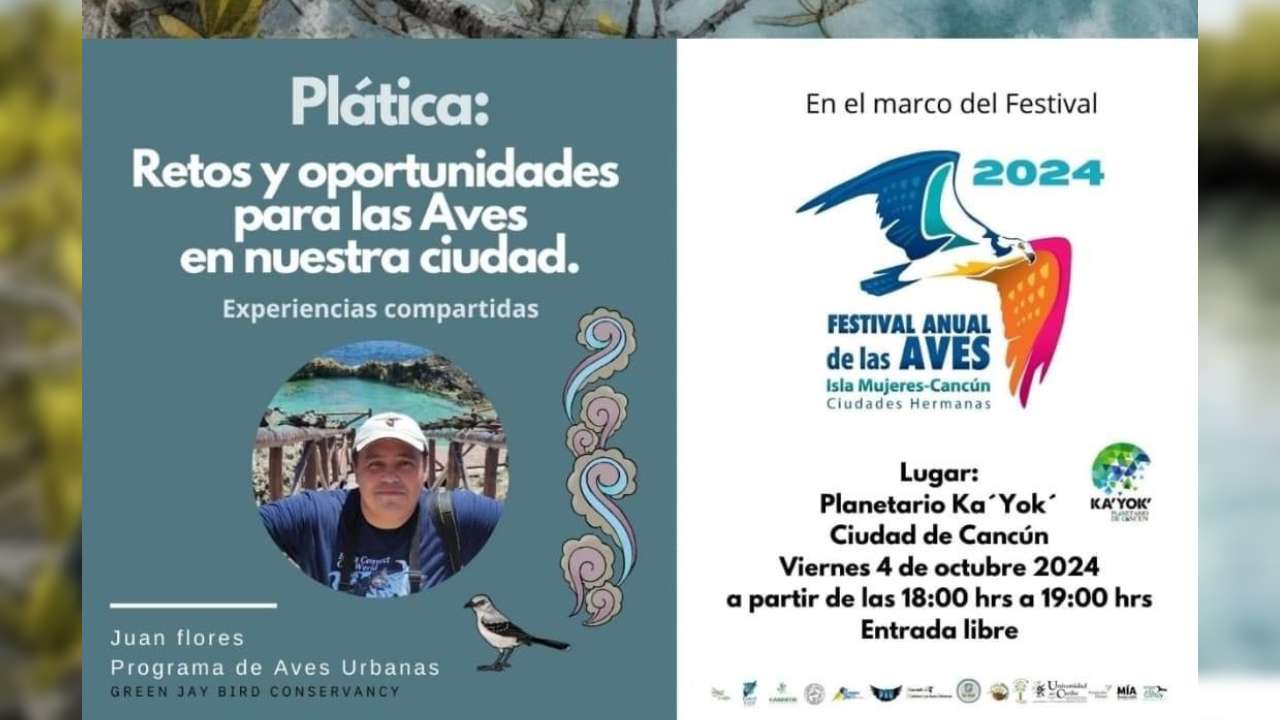 plática sobre aves en el planetario