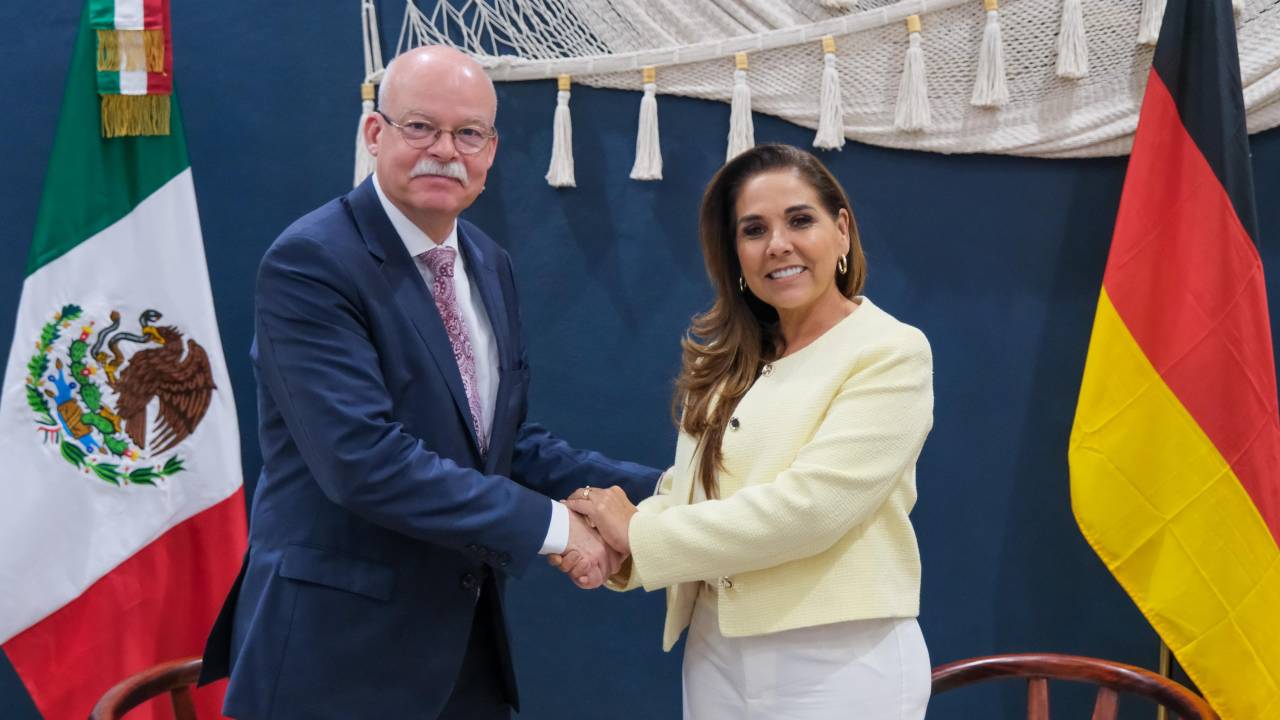 Mara Lezama se reúne con embajador de Alemania en Tulum