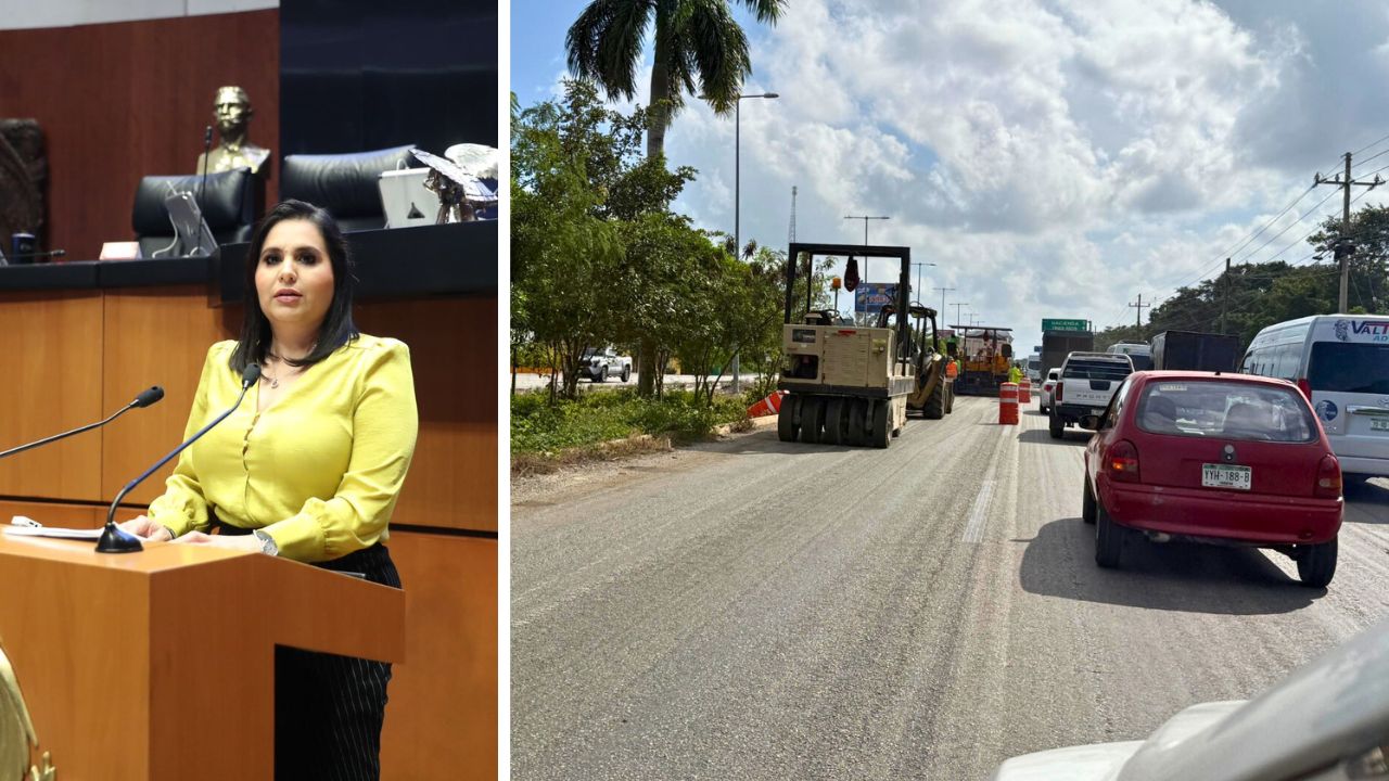 Senadora Mayuli Martínez exige arreglar carreteras de Q. Roo, previo a visita de Claudia Sheinbaum a Tulum
