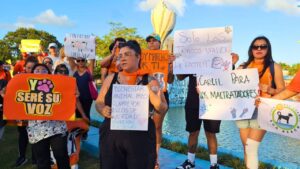 "No más crueldad animal" Así fue la emotiva marcha en Cancún para exigir acciones reales