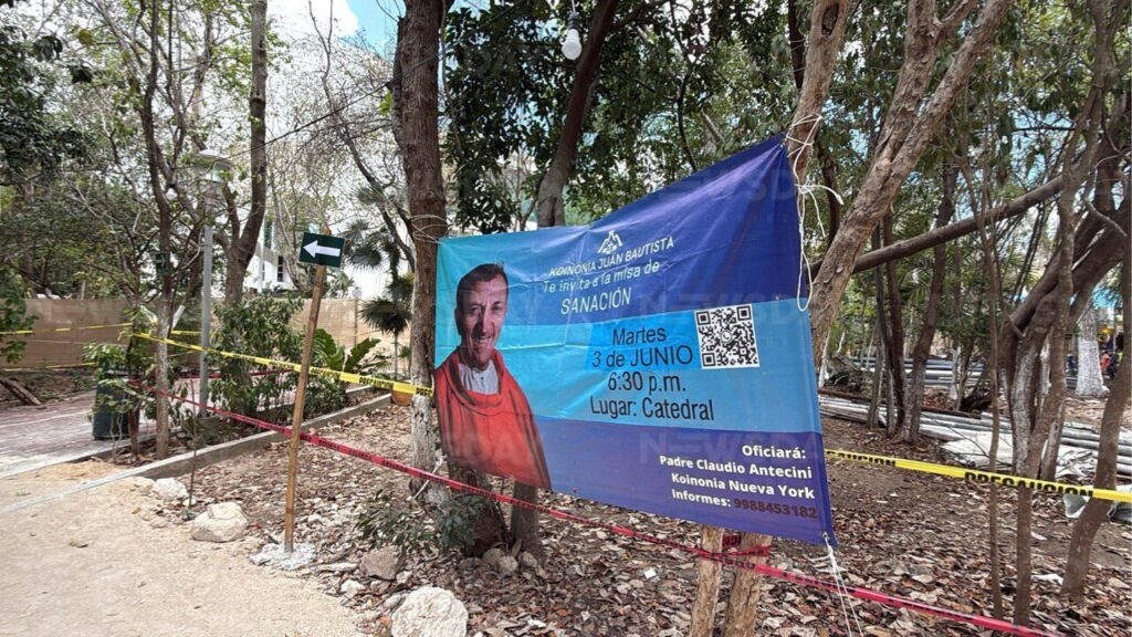 Remodelación de la Catedral en Ombligo Verde de Cancún no afectará área protegida. 📸 Paola Chiomante