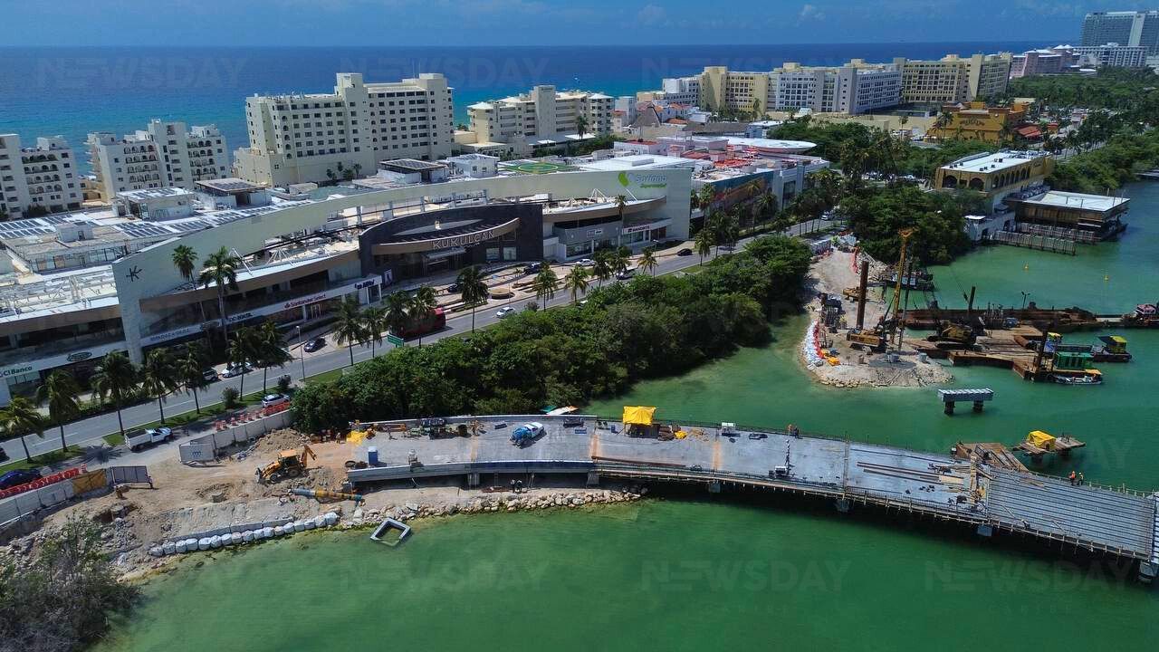Puente Nichupté tiene 81% de avance