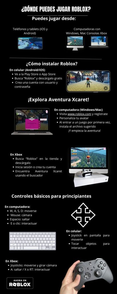 Xcaret en Roblox: El primer parque mexicano que crea un mundo virtual interactivo que puedes jugar gratis.