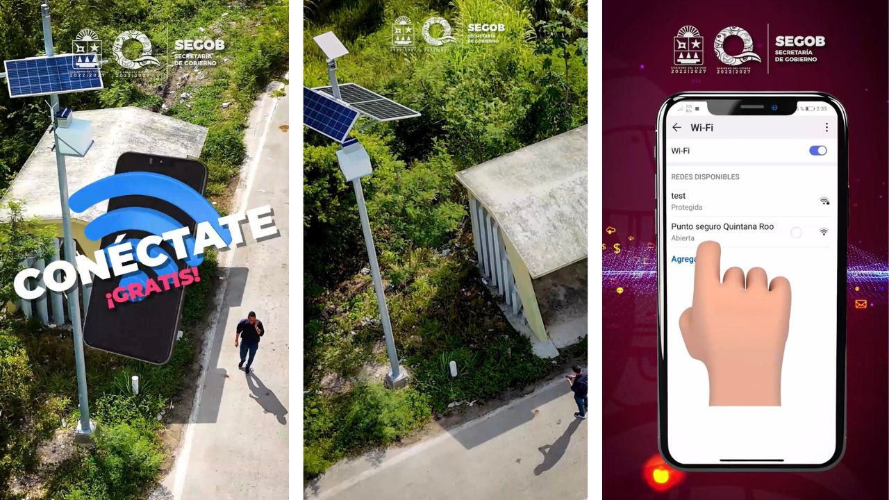 Instalan 25 "Puntos Seguros" con internet satelital en carreteras de Quintana Roo
