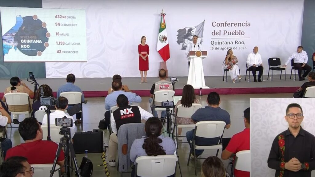 Gobierno federal reporta avances en seguridad en Quintana Roo. Foto: Gobierno de México