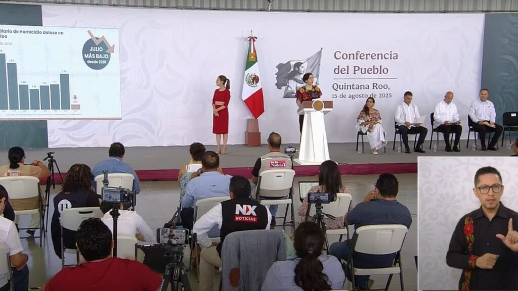 Gobierno federal reporta avances en seguridad en Quintana Roo