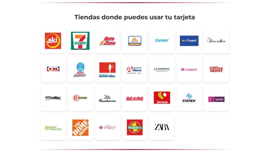 Lista de tiendas que dan descuento a beneficiarias de Mujer es Poder Quintana Roo. Foto: Semujeres Quintana Roo
