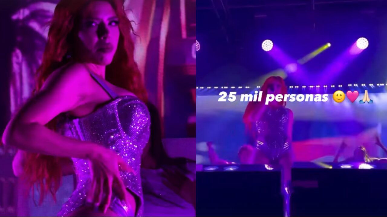 25 mil fanáticos asisten al primer concierto de Yeri Mua en Playa del Carmen.