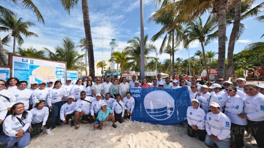 Isla Mujeres refrenda certificación Blue Flag en Playa Norte y Playa Centro. Foto: Paola Chiomante