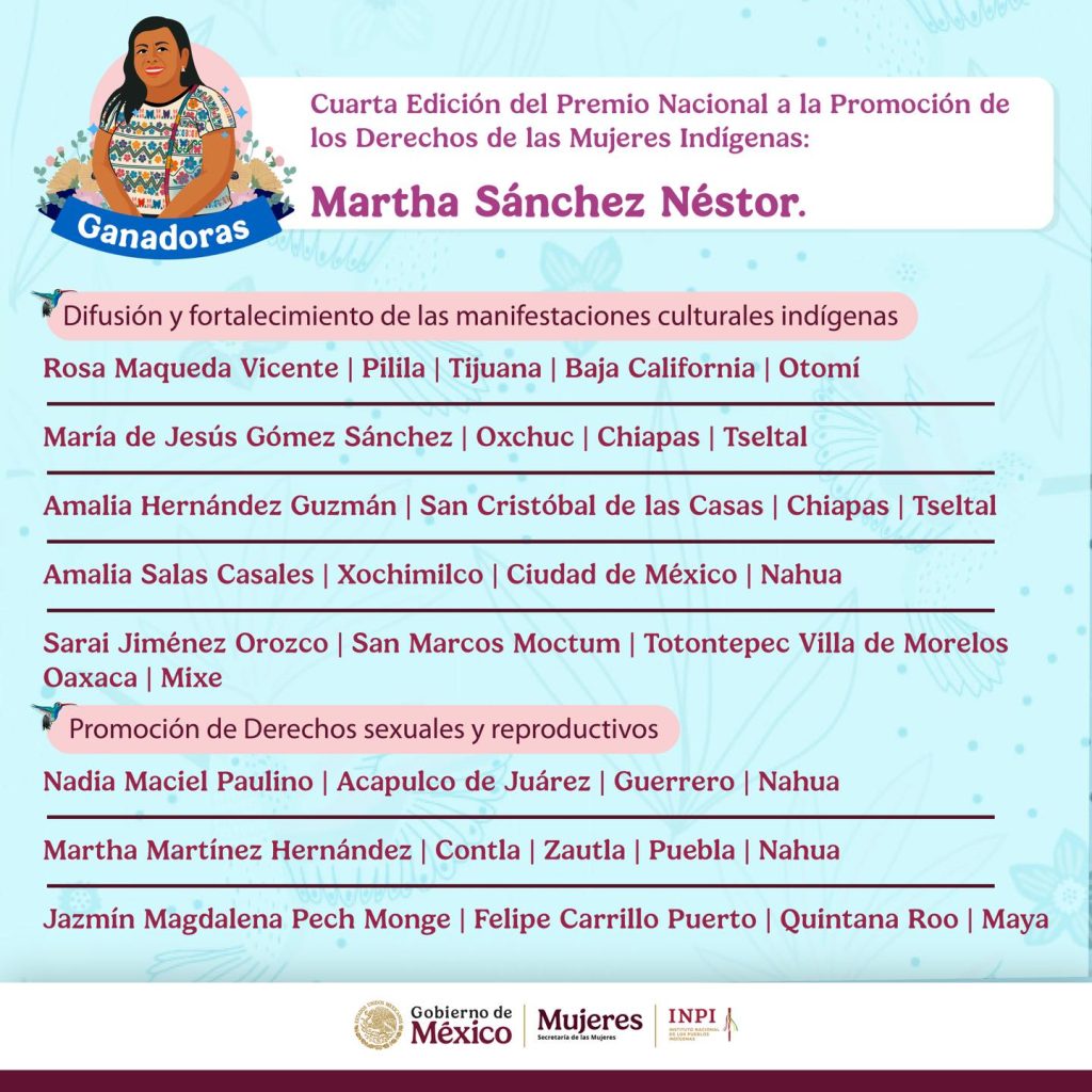 Jazmín Pech, de Felipe Carrillo Puerto, gana Premio Martha Sánchez Néstor por trabajo con comunidad LGBTQ+ maya.