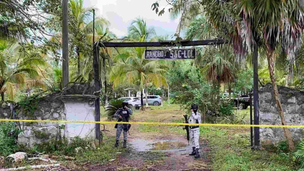 Fiscalía confirma hallazgo de cementerio clandestino en Puerto Morelos, en el rancho Sac-Lol.