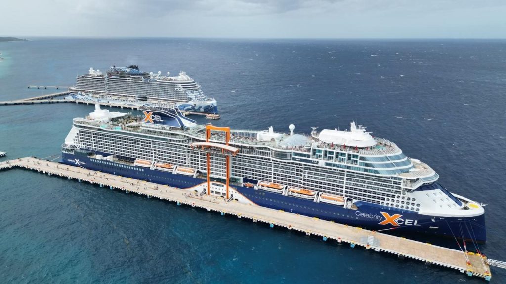 Celebrity Xcel llega a Cozumel como primer puerto en su ruta inaugural desde Miami.