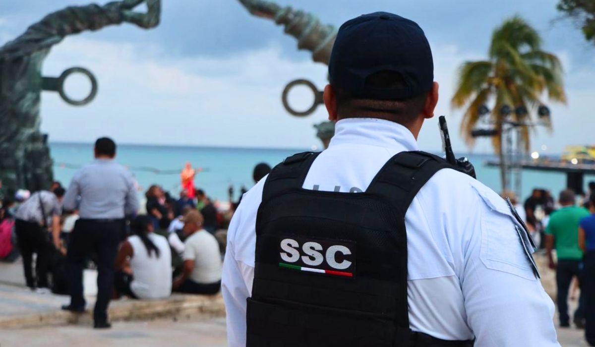 Mantienen operativo permanente de seguridad en Playa del Carmen