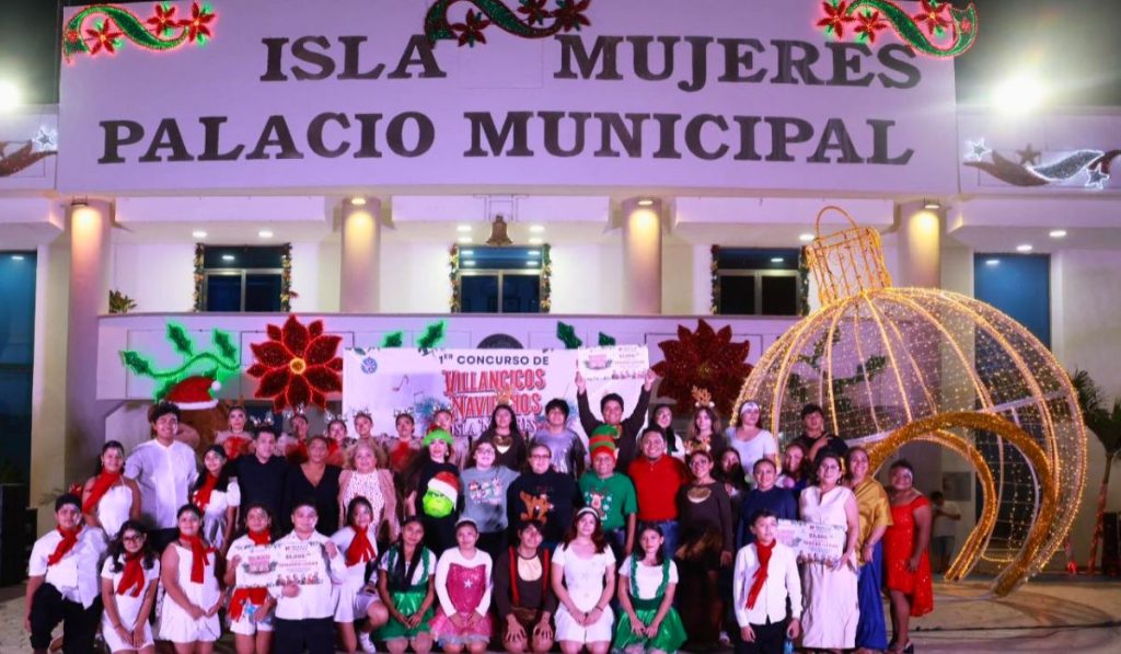 Realizan Primer Concurso de Villancicos para impulsar talento local en Isla Mujeres