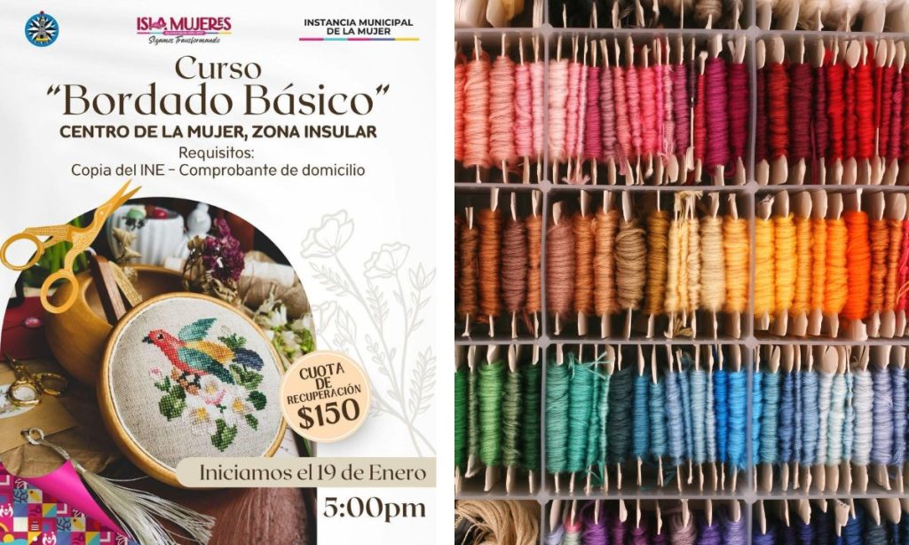 Abren inscripciones para Curso de Bordado Básico en Isla Mujeres