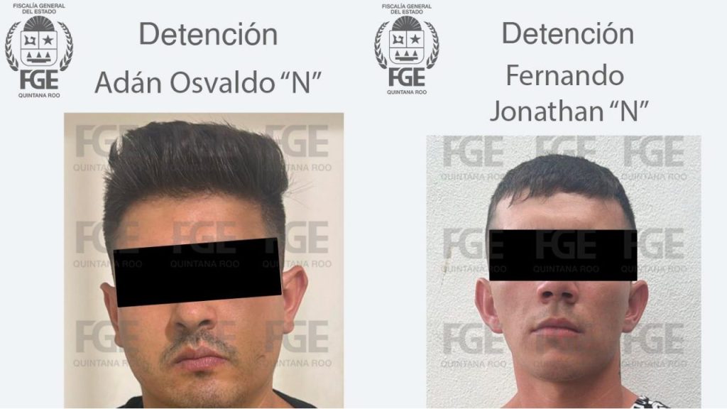 Autoridades detienen a dos sujetos relacionados con el homicidio en evento de Tulum del 9 de enero.