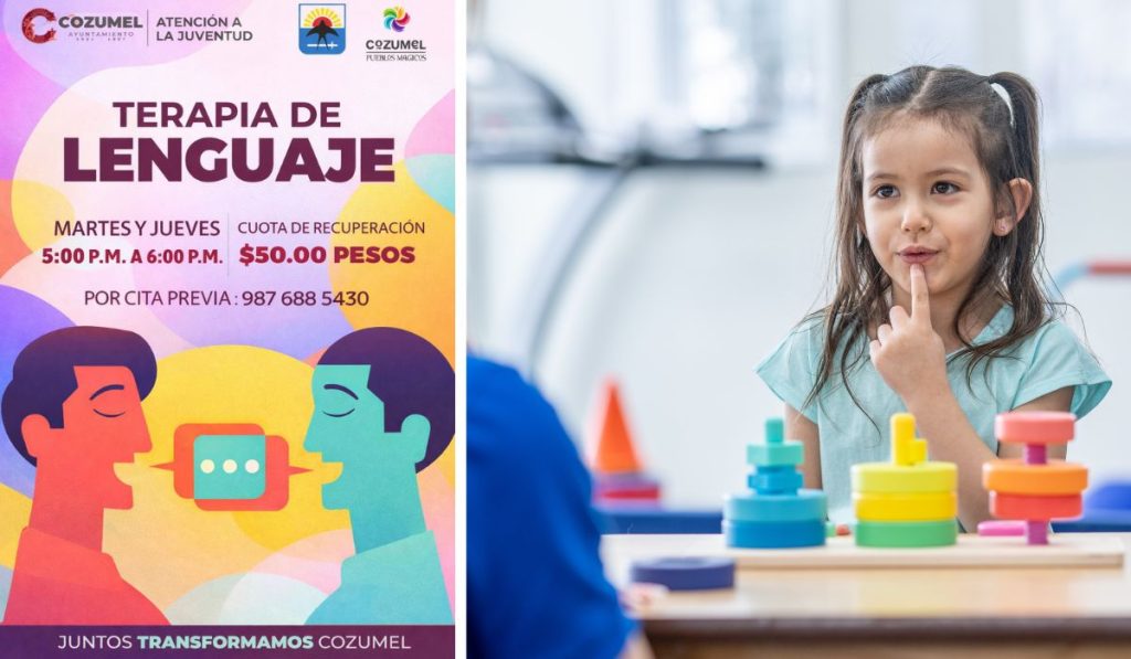 Ofrecen servicio de terapia de lenguaje en Cozumel para niñas, niños y jóvenes este 2026