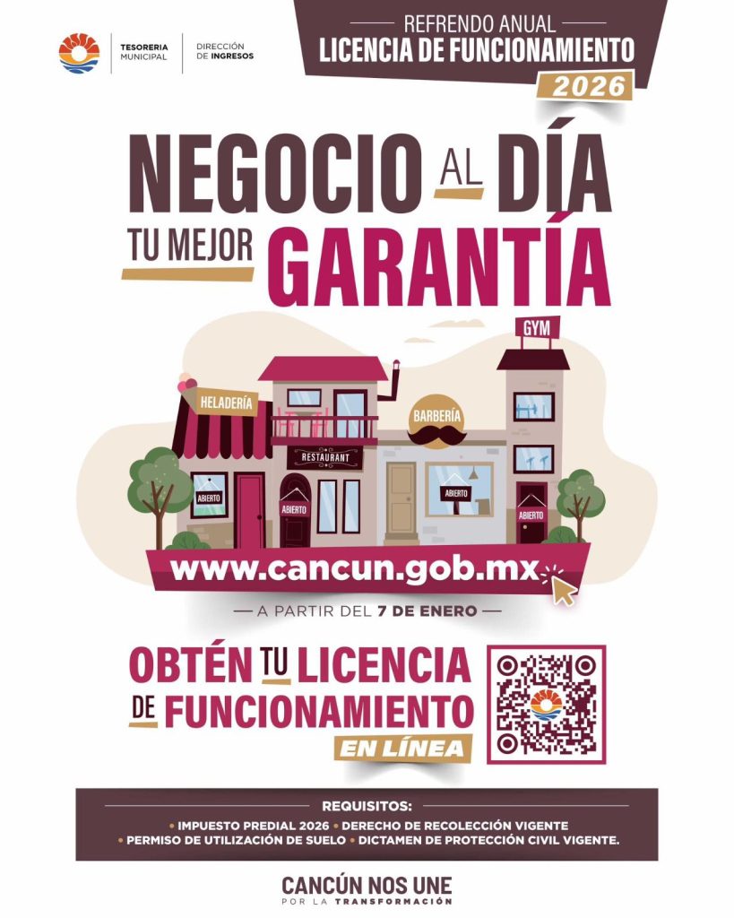 licencia de funcionamiento en Cancún