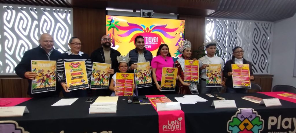 El Carnaval Playa del Carmen 2026 tendrá 146 artistas participando en la cartelera oficial que incluye conciertos gratis del 11 al 17 de febrero.