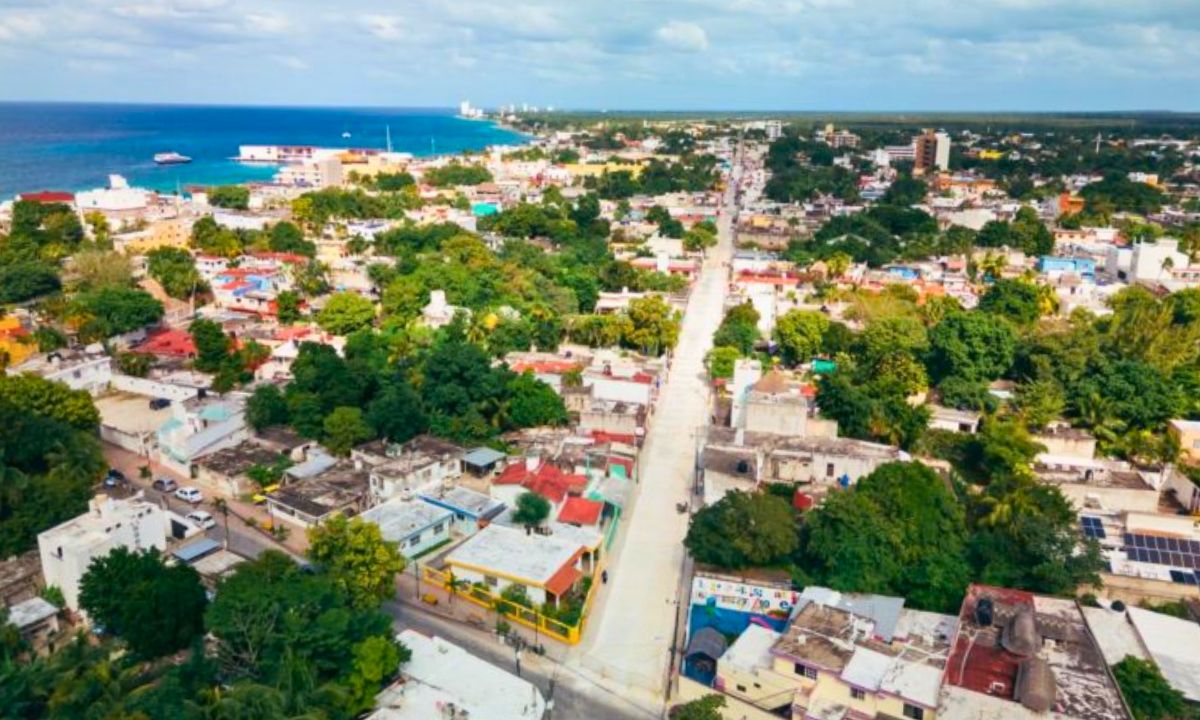 Reabrieron la Décima Avenida pavimentada con concreto hidráulico en Cozumel