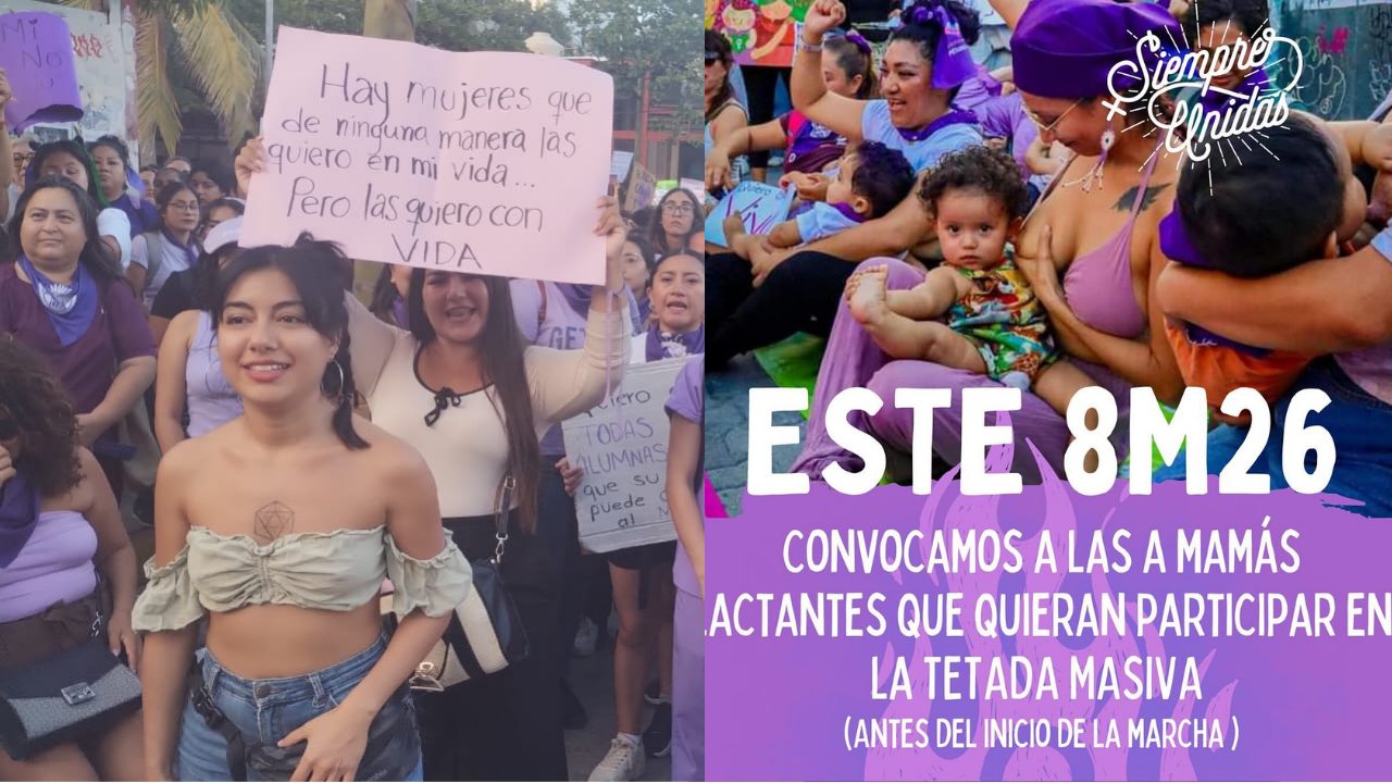 Colectivos feministas presentan la marcha del 8M en Playa del Carmen y su cartelera de actividades.