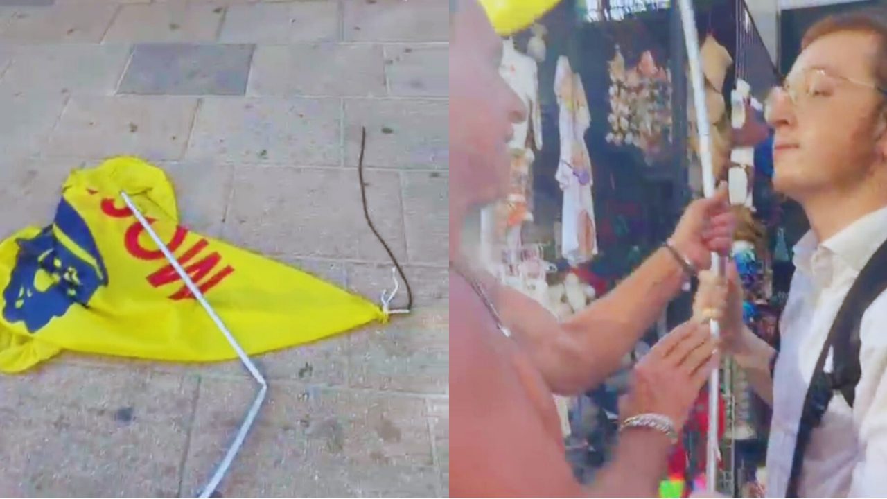 Residente judío en Quinta Avenida de Playa del Carmen, donde ocurrió la agresión que se viralizó en redes sociales.