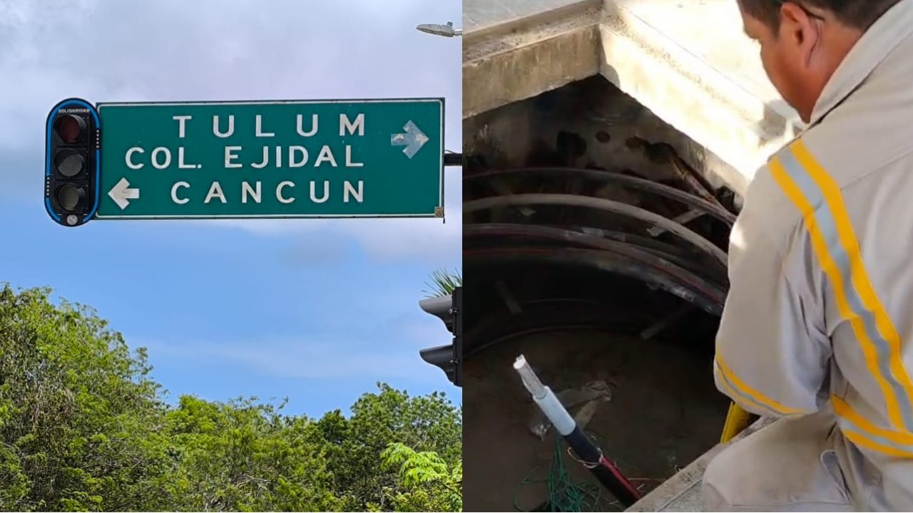 Empleados de la CFE trabajaron horas para responder por qué hubo apagón en Playa del Carmen: el robo de cobre dejó sin luz a centenares de playenses.