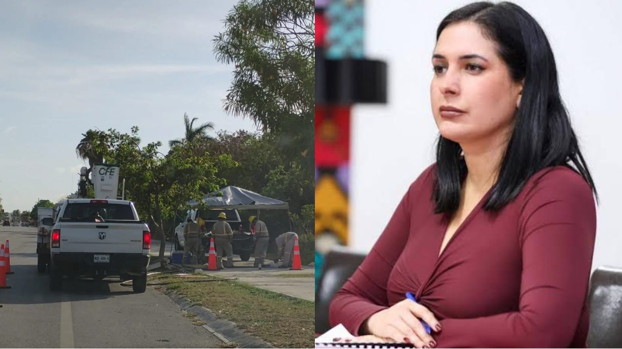 Estefanía Mercado buscará soluciones a los apagones en Playa del Carmen en mesa de trabajo con la CFE Riviera Maya.