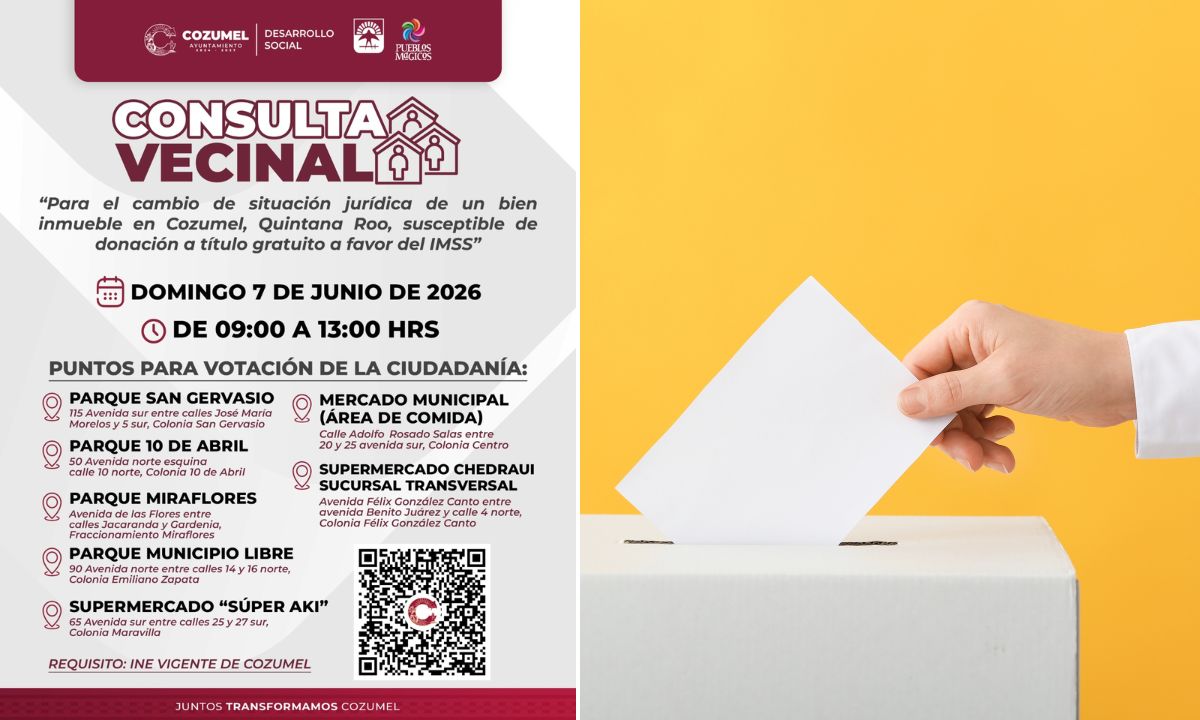 Convocan a consulta ciudadana sobre predio para nuevo hospital del IMSS en Cozumel