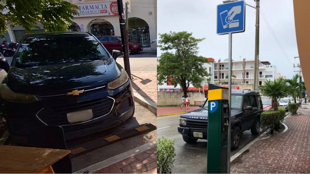 Cajones de estacionamiento en Playa del Carmen pendientes de reubicación por Playaparq.