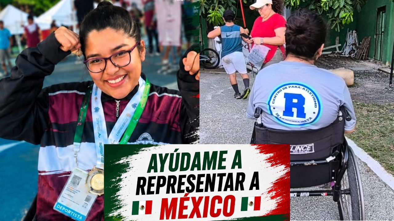 Ilian Poot, paratleta de Tulum, busca apoyo para representar a México en el Grand Prix Mundial de Para Atletismo 2026 en Tlaxcala.