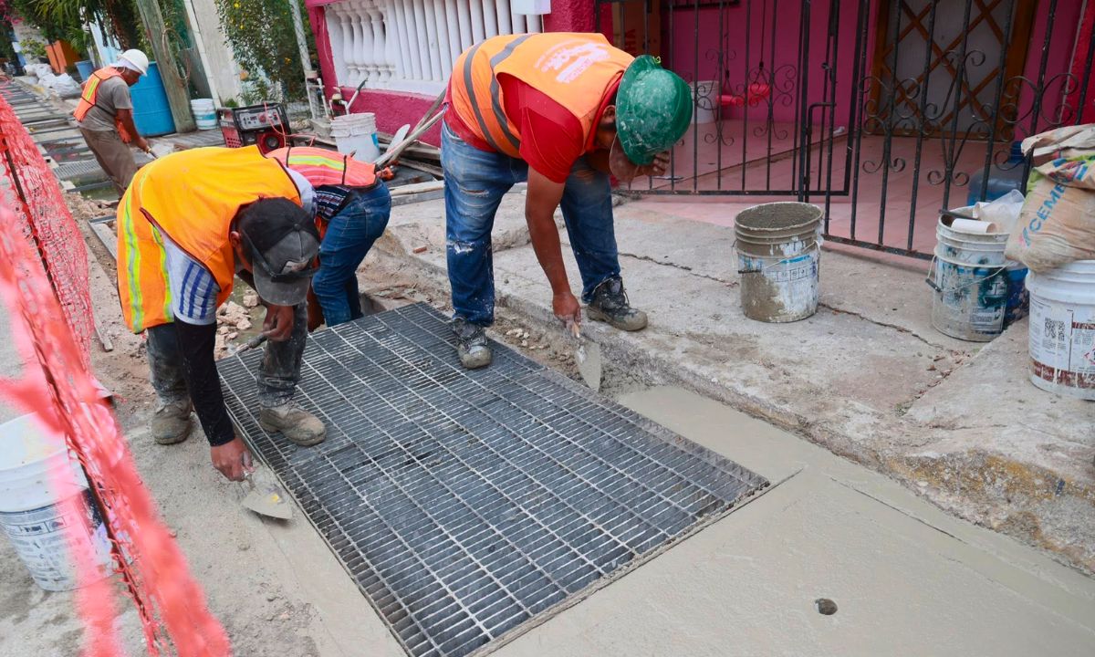 Rehabilitan infraestructura pluvial en Isla Mujeres 1