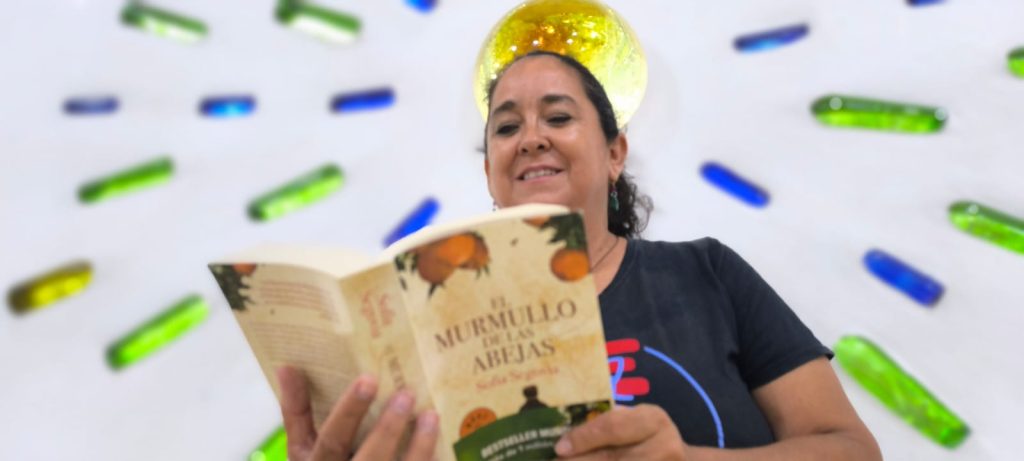 Rossy Vivanco, promotora cultural y fundadora de "Libros Libres" en Playa del Carmen.