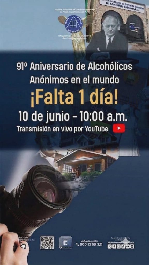 Miembros de Alcohólicos Anonimos en Playa del Carmen conmemoran los 91 años de AA con actividades informativas gratuitas.