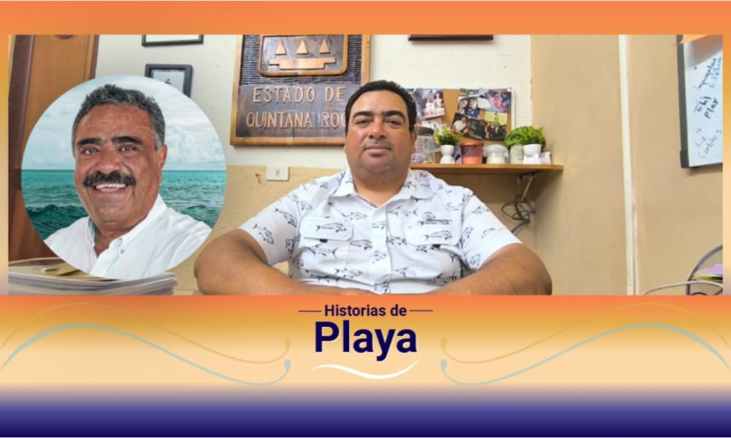 José Alfredo Toledo Medina, hijo de Chano Toledo, preside el grupo cívico-político "28 de Julio" en Playa del Carmen.
