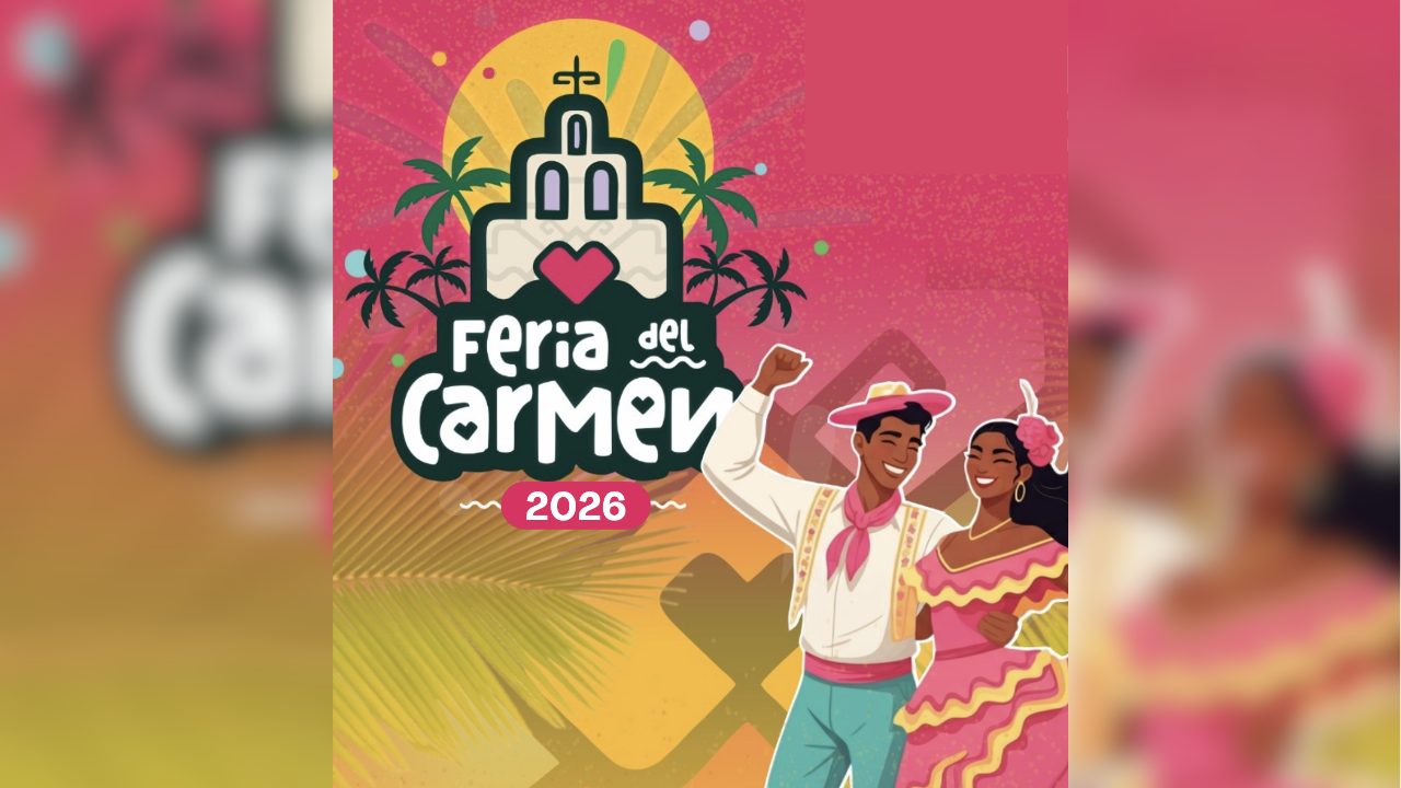 Autoridades presentaron la cartelera oficial de la Feria del Carmen 2026, que se realizará del 10 al 16 de julio en Playa del Carmen.