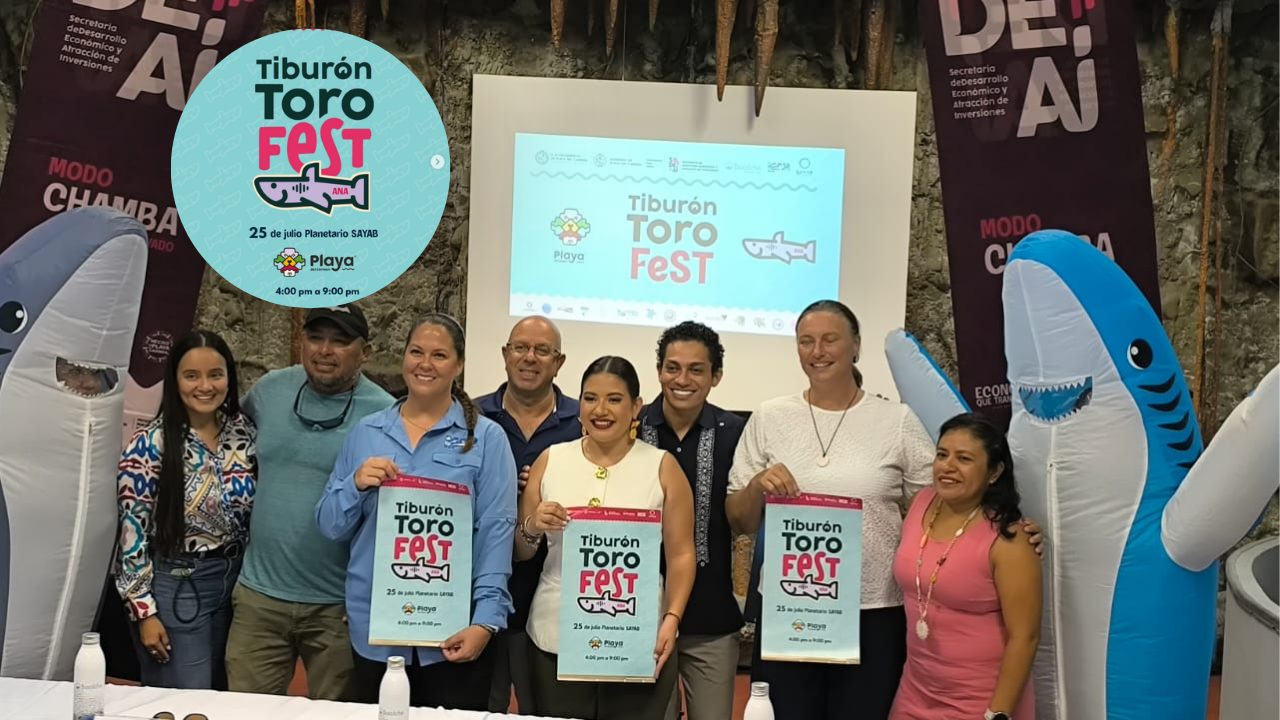 Tiburón Toro Fest 2026 se llevará a cabo el 25 de julio en el planetario El Sayab, en Playa del Carmen.