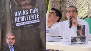 Fernando Coca presentó su libro Balas con Remitente en la comunidad "Los Faisanes y El Edén", Playa del Carmen.