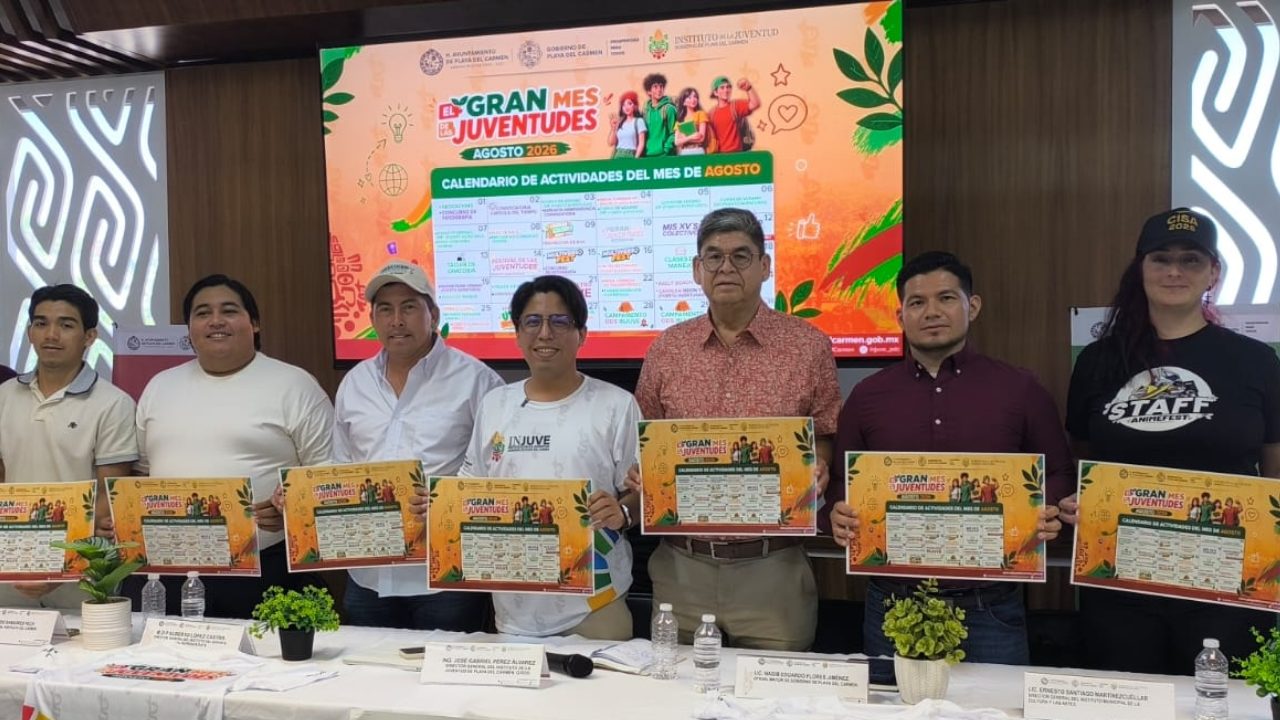 Actividades del Mes de la Juventud en Playa del Carmen buscan impulsar la inclusión y el desarrollo integral juvenil.