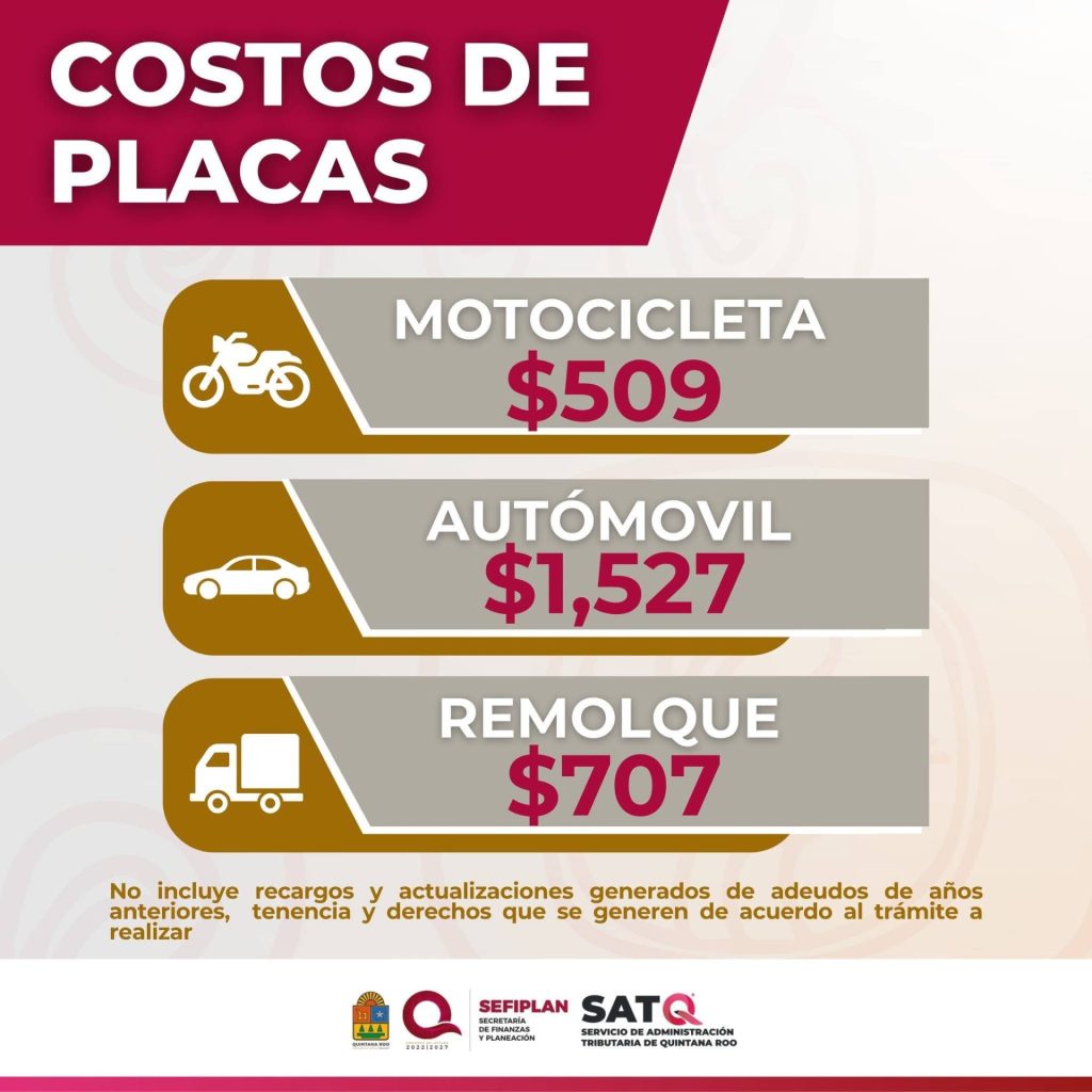 Emplacamiento en Quintana Roo: agenda tu cita en satq.qroo.gob.mx/citas y lleva todos tus documentos en original y copia.