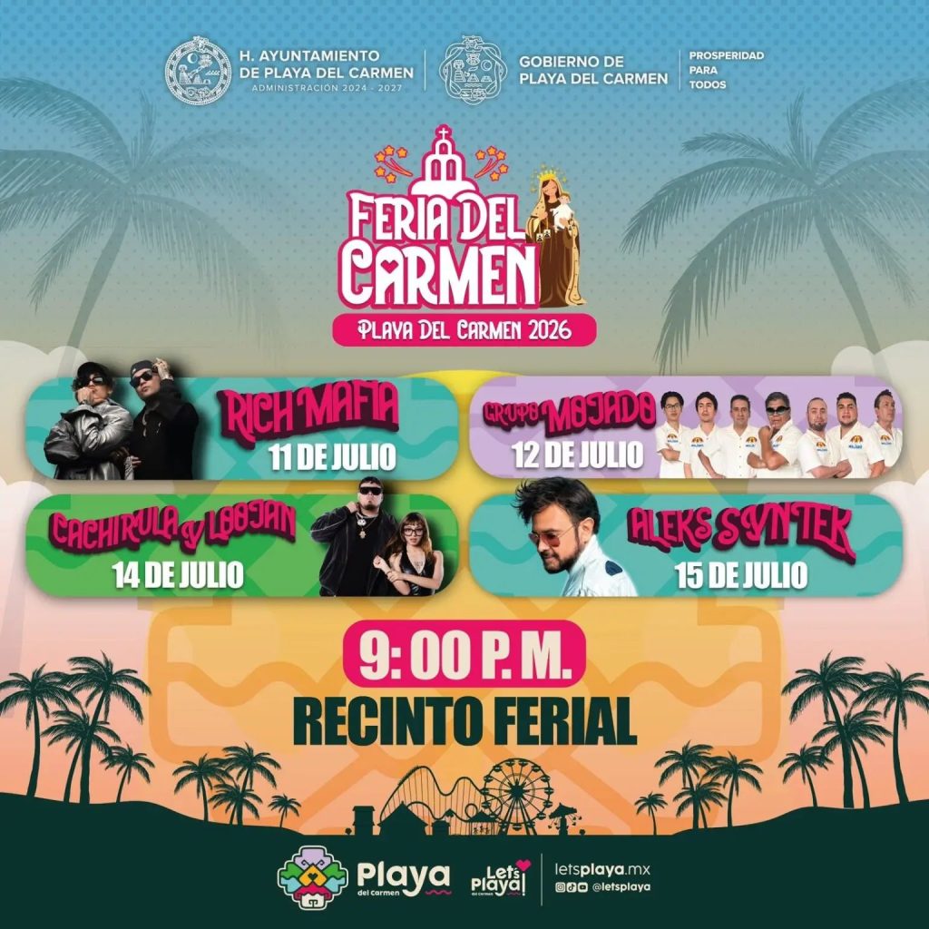 El talento local en la Feria del Carmen 2026 puso a bailar y cantar al público playense.