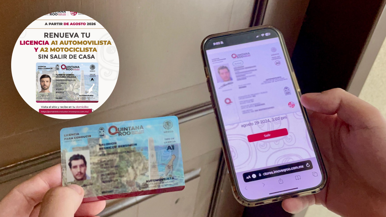Así puedes renovar tu licencia en línea en Quintana Roo.