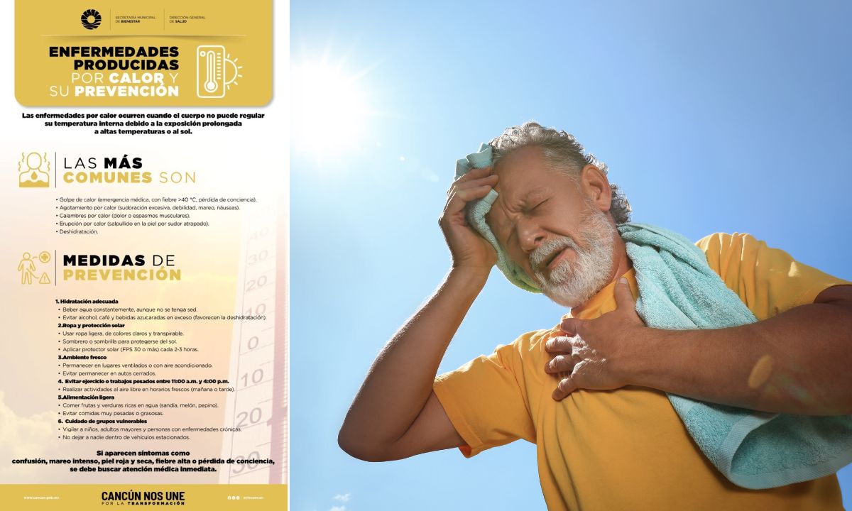 Altas temperaturas en Cancún activan recomendaciones para prevenir golpes de calor