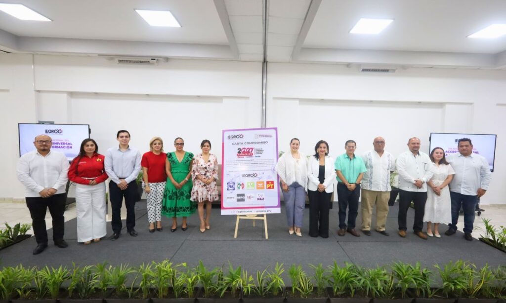 IEQROO y partidos firman acuerdo sobre transparencia electoral en Quintana Roo (1)