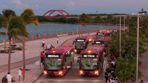 La Ruta 27 Puente Nichupté en Cancún inició operaciones con unidades Taruk equipadas con tecnología de punta.