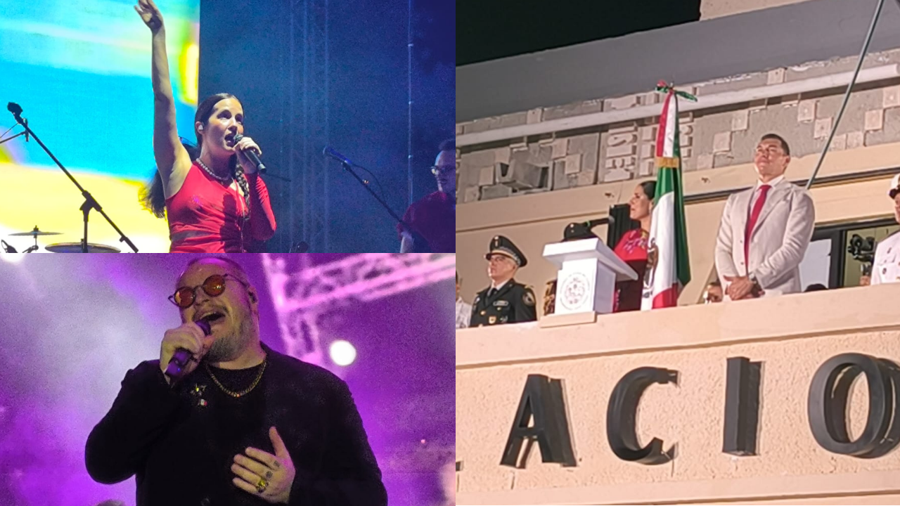 El Grito de Independencia 2026 en Playa del Carmen contó con concierto gratuito de Sin Bandera y Ximena Sariñana.