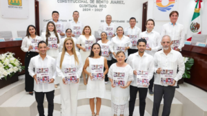 Durante la Quinta Sesión Solemne se entregó el Segundo Informe de Gobierno de Ana Paty Peralta al Cabildo de Benito Juárez.